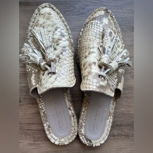 Snakeskin Zara Mules - Espadrille Style